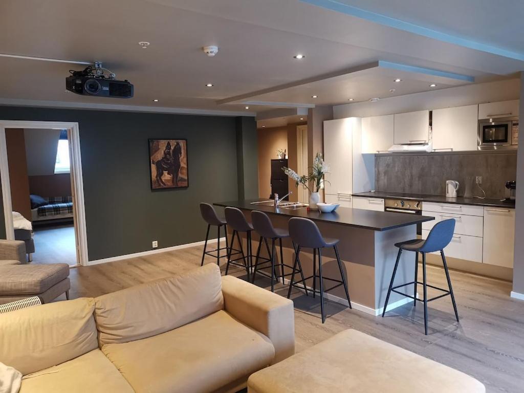 Апартаменты Penthouse Берген Экстерьер фото